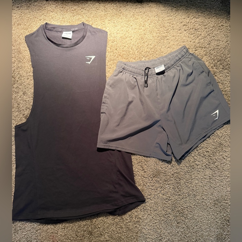 🖤 GYMSHARK Set – Tank + Shorts 🖤